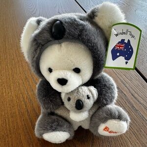 NWT Koala with Baby Joey Bear Dressed as Koala Stuffy